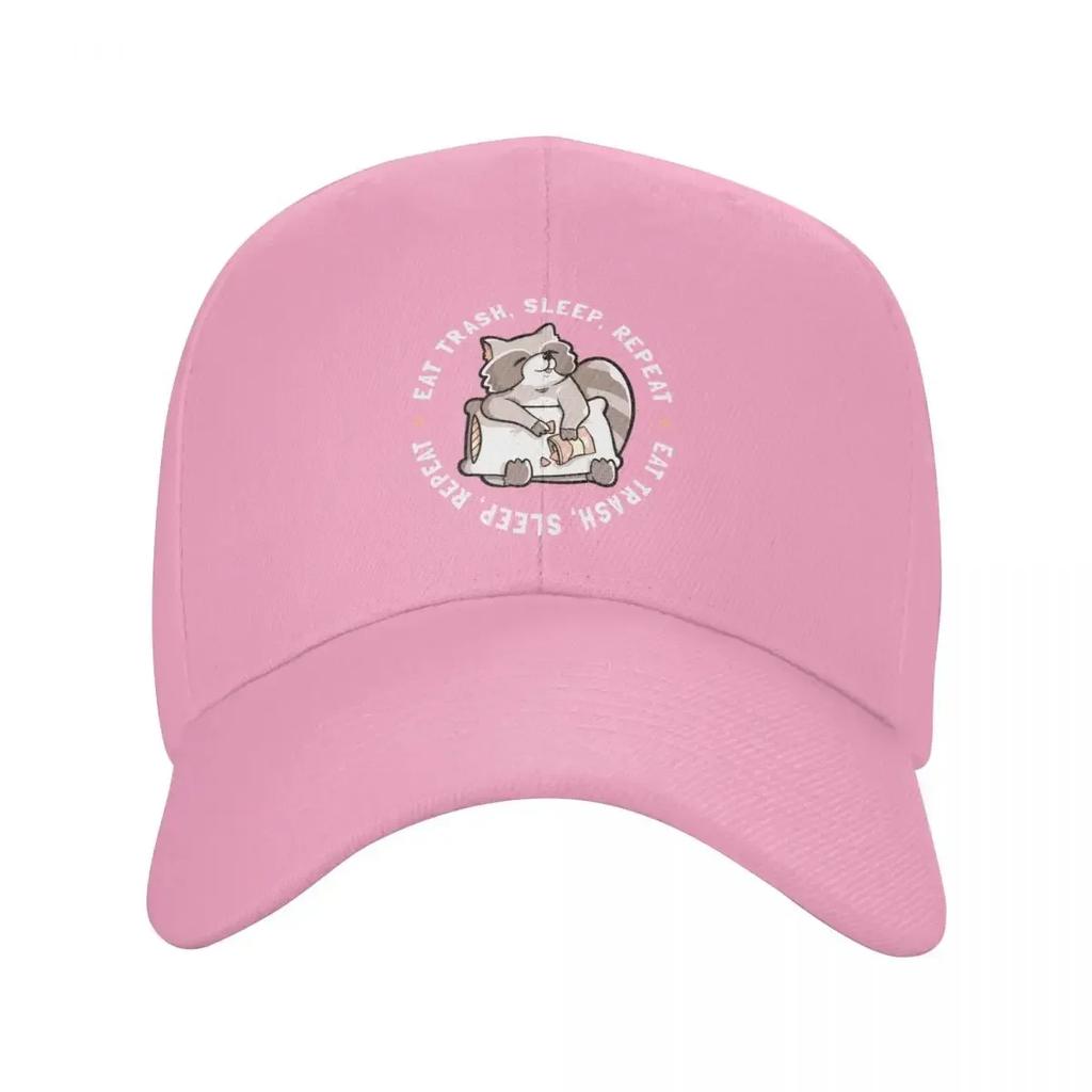 Eat Garbage Sleep Repeat Cute Funny Gift Baseball Cap Golf Hat Man Baseball Men Womens