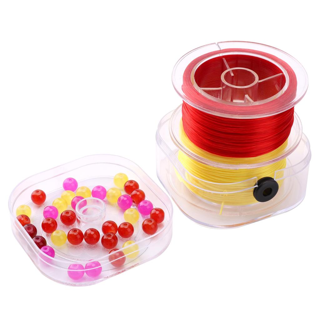 Прочная нейлоновая резиновая эластичная нить для изготовления украшений и браслетов - Разные цвета, 50-100 метров