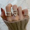 Exquisite Geometric Layered Design Ring In 925 Sterling Silver For Women Trendy