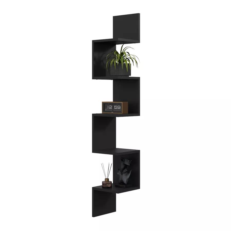 Modern Corner Shelf Hanging Midi - 149cm Gray