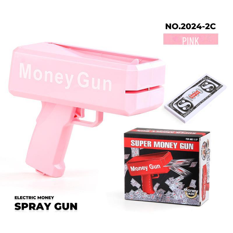Уникальная игрушка-денежный пистолет для вечеринок и свадеб - стреляет купюрами долларов США