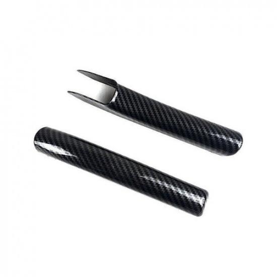 For 2014-2020 Honda Fit Jazz Carbon Fiber Handbrake Brake Handle Cover trim