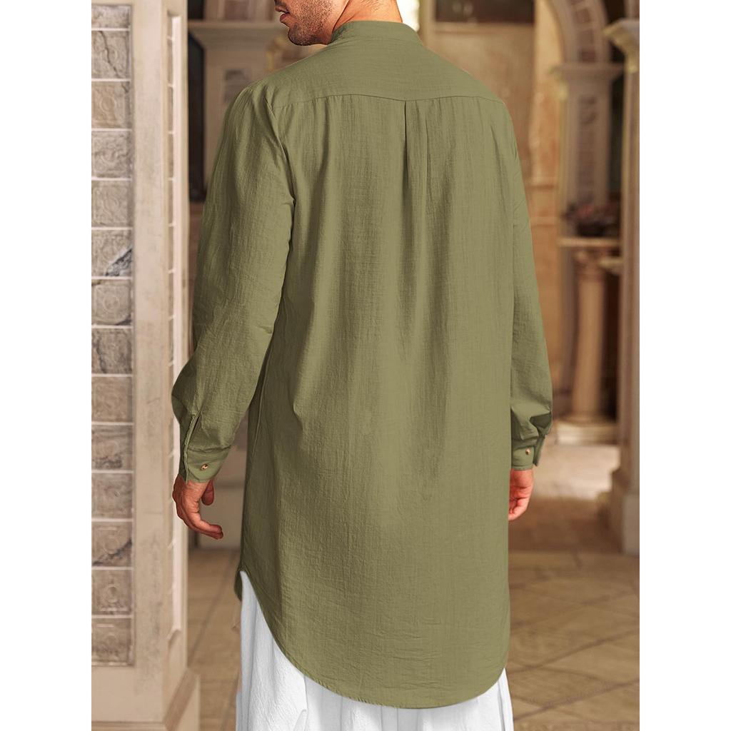 Men's Long Shirt Muslim Robe