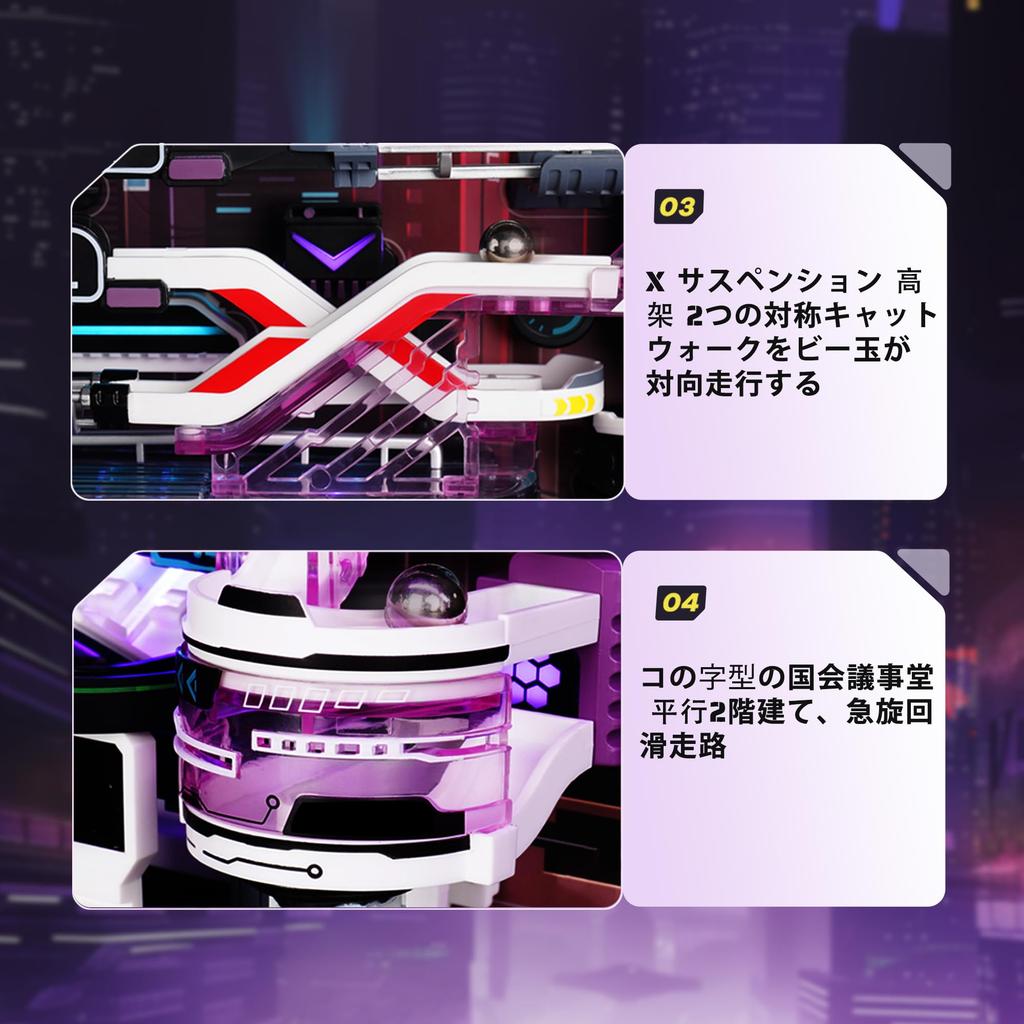 ROKR 3D Puzzle, Electric Parallel World, Movable Model with Lights, Interior Decoration, Ambience, Entryway, Craft Kit, DIY Craft, Assembly, Time