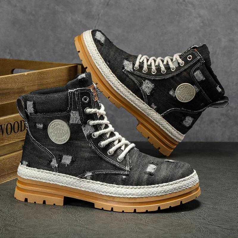 Новые мужские повседневные туфли зимние дизайнерские роскошные ковбойские военные ботинки челси на платформе кожаные тактические рабочие защитные кроссовки до щиколотки
