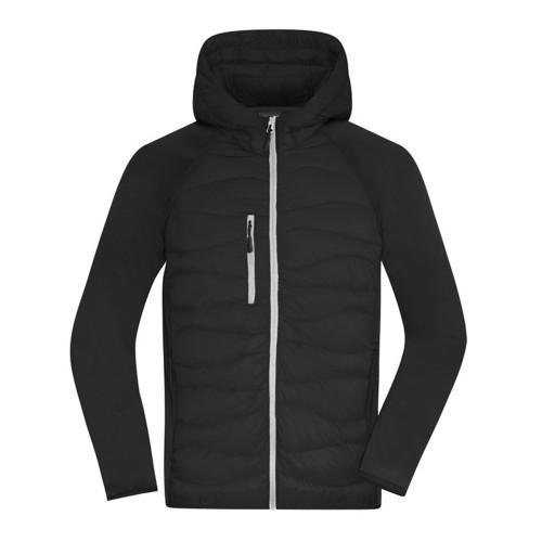 James and Nicholson Mens Quilted Hybrid Jacket