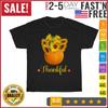 Thankful Pumpkin Planter Sunflowers Thanksgiving Day Vintage T Shirt Men Women