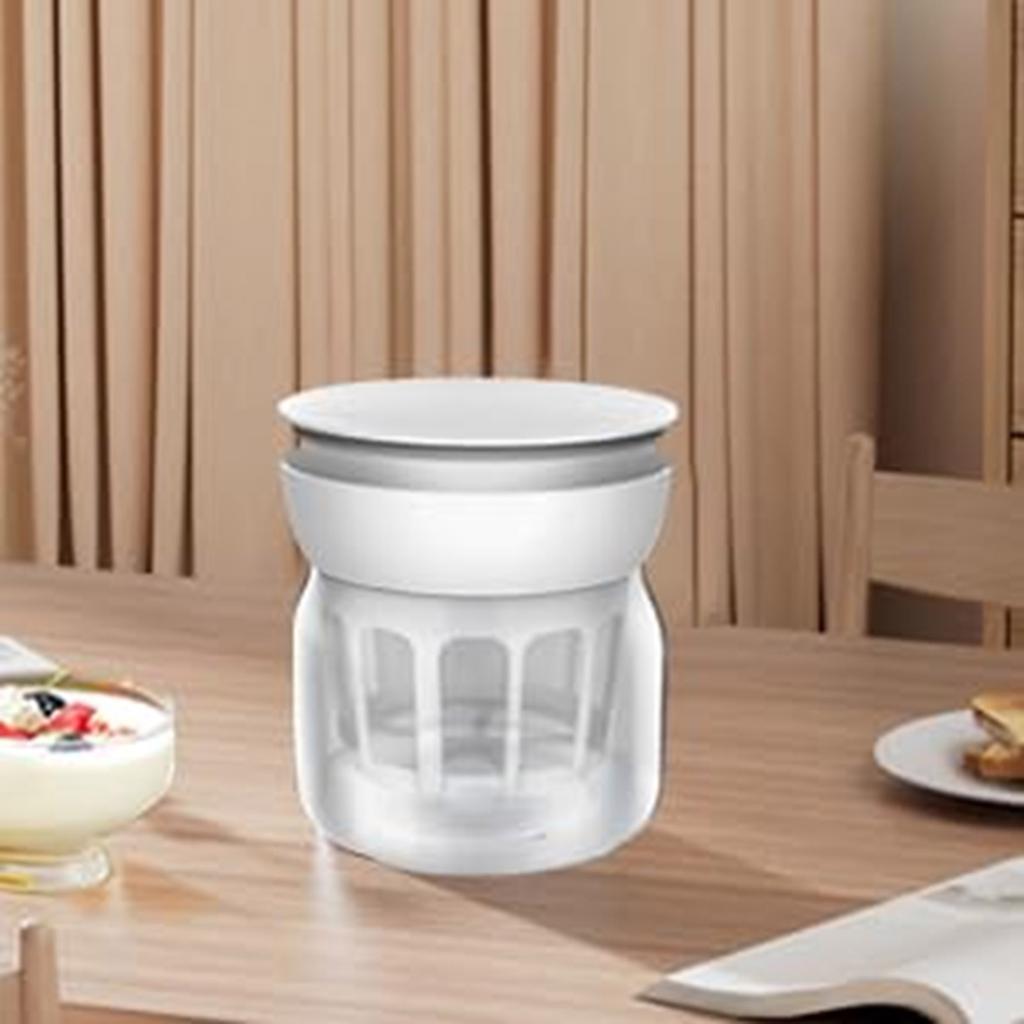 Сепаратор сыворотки Йогуртница Фильтр для йогурта с мелкой сеткой Сыроделательная машина с крышкой Многоразовый кухонный инструмент Легко чистить