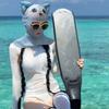 Sunscreen Face Scarf Ice Silk Mask Summer Face Gini Thin Face Cover  Swimming