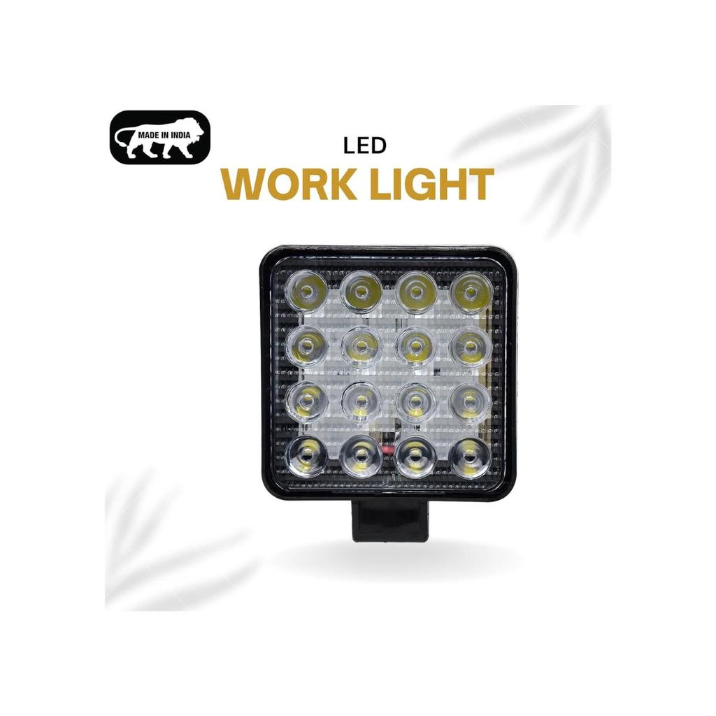 APSMOTIV Светодиодный рабочий свет для трактора, Точечный и рассеянный свет Off APSMOTIV 16 светодиодная рабочая световая панель для, Ford, Грузовиков, Лодок Точечный, Трактор | 12В-24В Алюминий