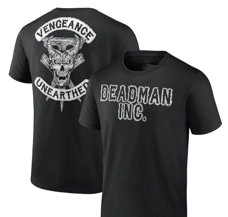 Black The Undertaker Vengeance Unearthed Retro Unisex shirt Cotton Oversize Large Size