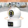Indoor WiFi Security Camera With 2 Lens, 1080P, Colorful Night, Motion Detection, Two Way Talk, for Home Safety