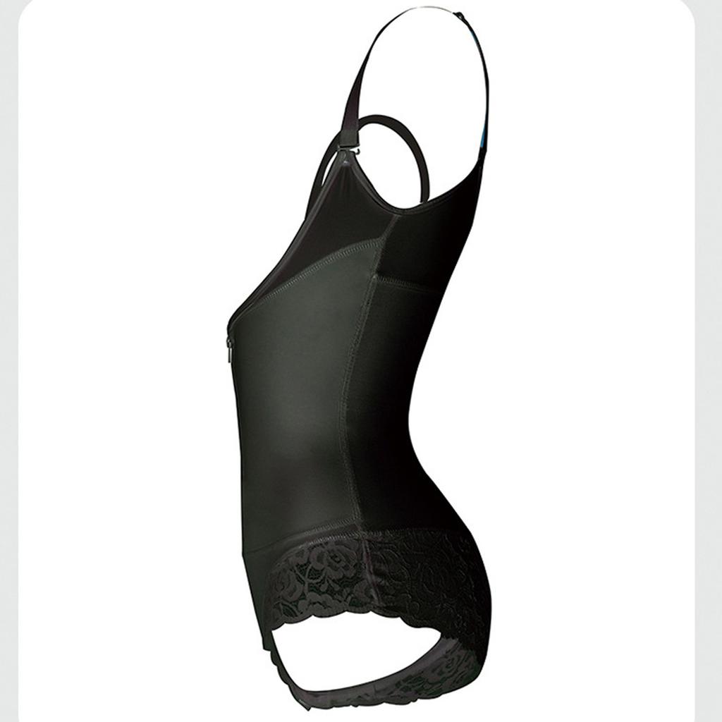 Women's Slimming Suit Abdominal Control Modeling Zipper Bodysuit Lace Conjoined