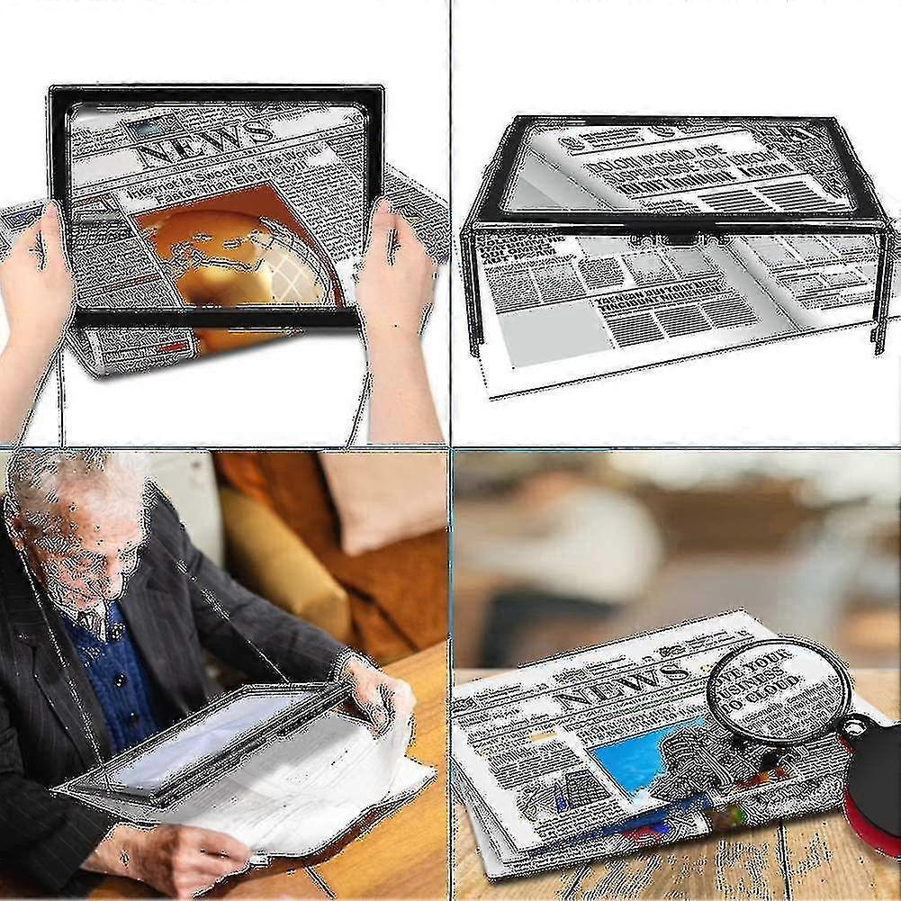Reading Magnifiers Magnifier With Light, 3x Magnification Reading Magnifiers - chuan