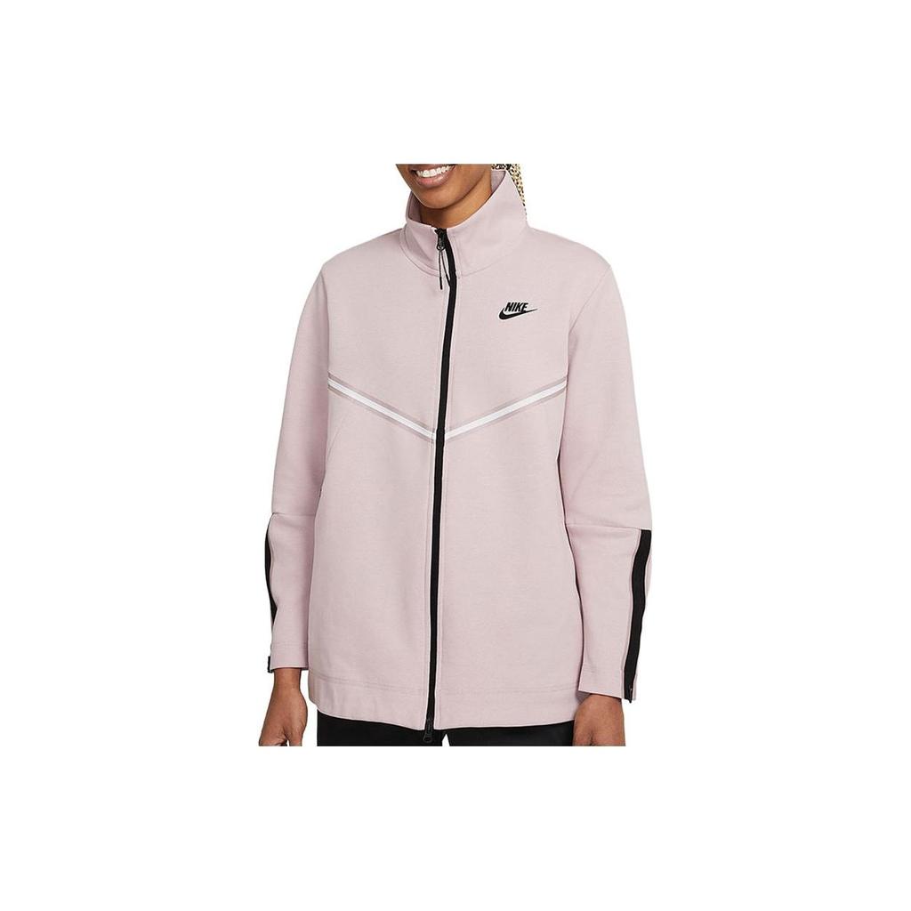 Nike Sportswear Tech Fleece Stand Collar Casual Retro Sports Jacket Women Jacket Pink CW4297-645