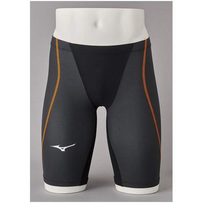 Mizuno Мужской гоночный гидрокостюм MX SONIC G3, шорты, одобрен FINA, N2MB8511, серый,