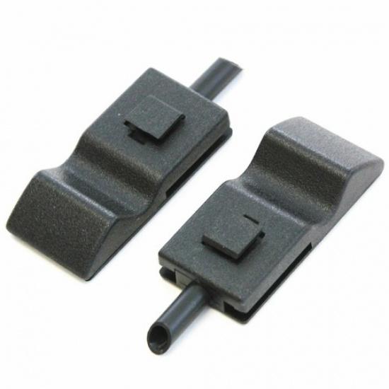Titanium Black Door Lock Knobs 2pc For Silverado Sierra 2007-2013 Front or Rear