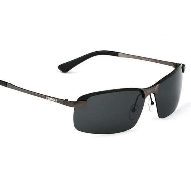 VEITHDIA брендовые дизайнерские поляризационные мужские солнцезащитные очки без оправы, солнцезащитные очки для мужчин 3043