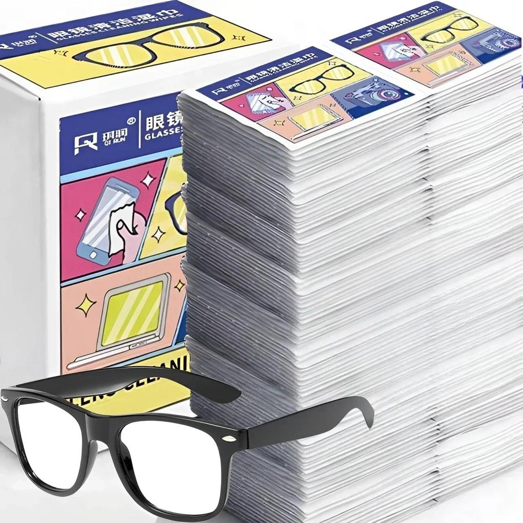 20-100 шт. Салфетки для очков против запотевания Одноразовая ткань для очков Салфетки для чистки очков Салфетка для чистки экрана мобильного телефона