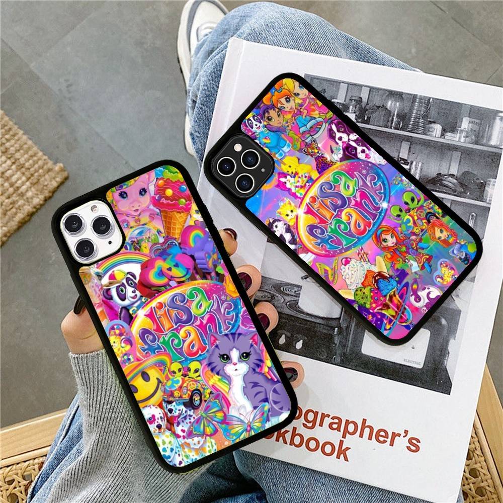 Lisa Frank Art Phone Case For IPhone 16 Pro Max 15 14 Plus 14 13 12 11 17 PC+TPU Cases Back Cover