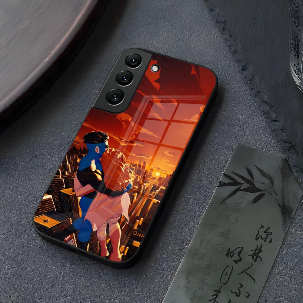 Непобедимый Марк Атом Ева Чехол для телефона Стекло Для Samsung Galaxy S26 S25 S23 S24 S21 S22 S20 Ultra Fe Plus A15 A14 Чехол