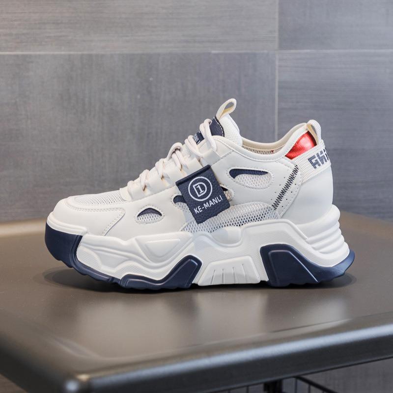 Женские туфли Daddy Shoes, средний верх Hundred Comfortable Muffin, толстая подошва в высоких повседневных туфлях