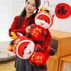 2026 Red Lucky Chinese Horse Mascot Cartoon Horse Plush Doll Zodiac Horse Toy  Home Decoration