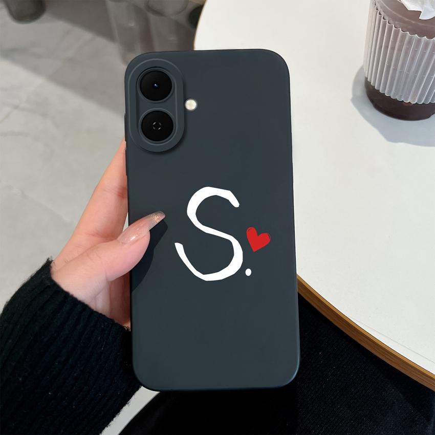 Розово-черный чехол для телефона в парном стиле для Tecno Spark Go 2 3 1 1S, простой корпус с буквами, мягкий силикон, противоскользящий, прочный корпус