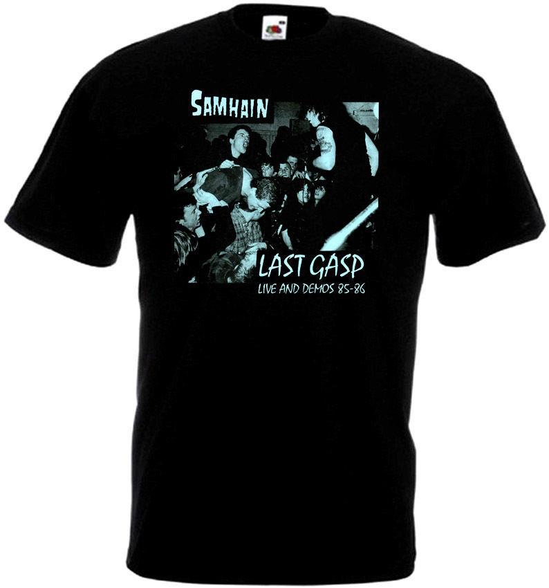 Samhain Last Gasp Live Demo Футболка черная хоррор панк группа S-5XL