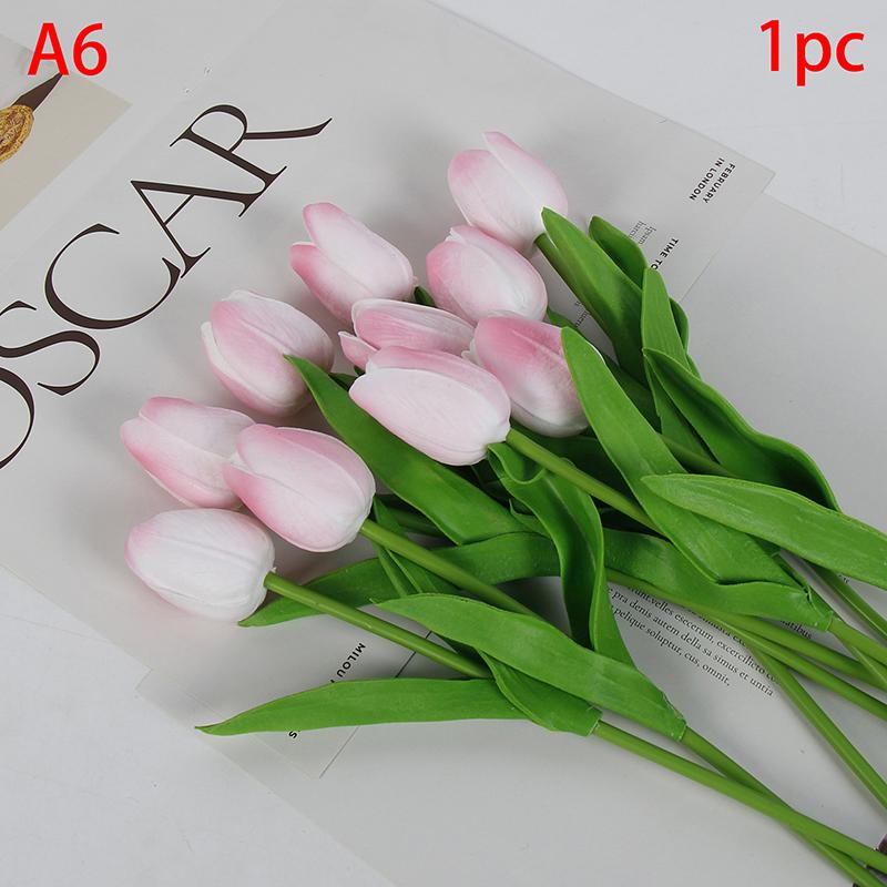1 шт. тюльпаны искусственные цветы настоящие сенсорные цветы тюльпан букет декор поддельные тюльпаны цветок для домашнего свадебного украшения