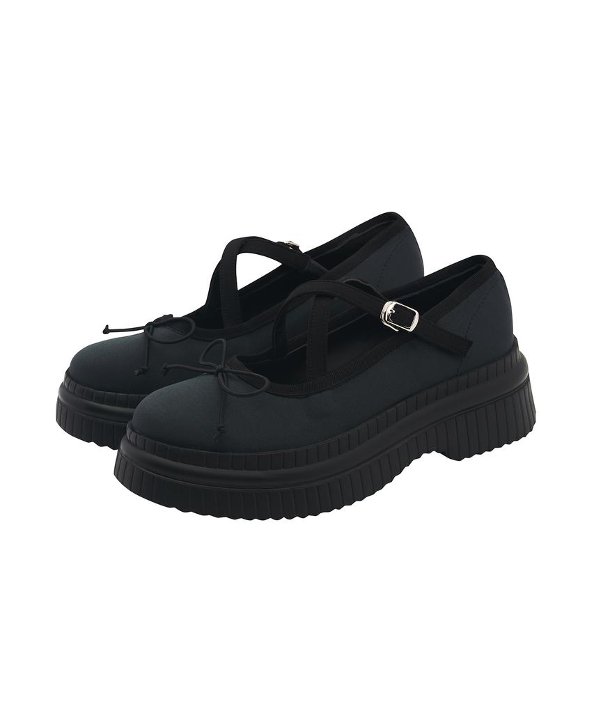 Платформенные лоферы Mary Jane Spur Charlie Ribbon 5 см -Sa8006 (2Цвет)