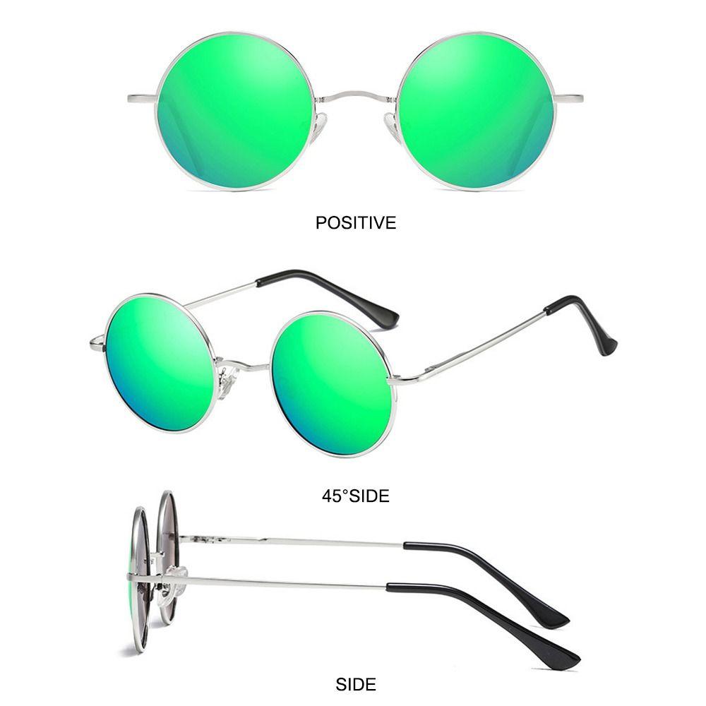 Поляризованные маленькие круглые солнцезащитные очки Металлические очки Ретро Панк Шейды для мужчин и женщин
