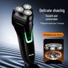 New Magnetic Men's Three-Head Electric Shaver with Car Charging Feature, Rechargeable Razor