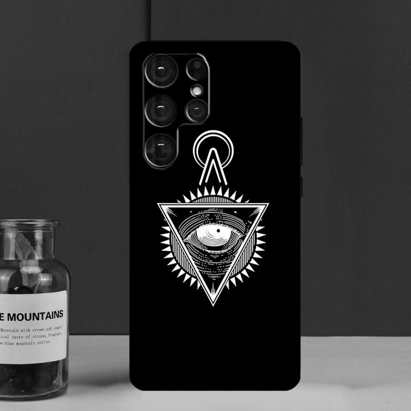 Чехол Funda с символом Глаз Пирамиды для Samsung Galaxy S25 Ultra S9 S10 S20 S21 FE S22 S23 Plus S24 Ultra