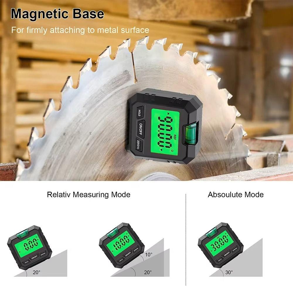 Magnetic 360 Degree Angle Finder Lcd Screen Angle Bevel Tester Digital Level Box Measuring Tools