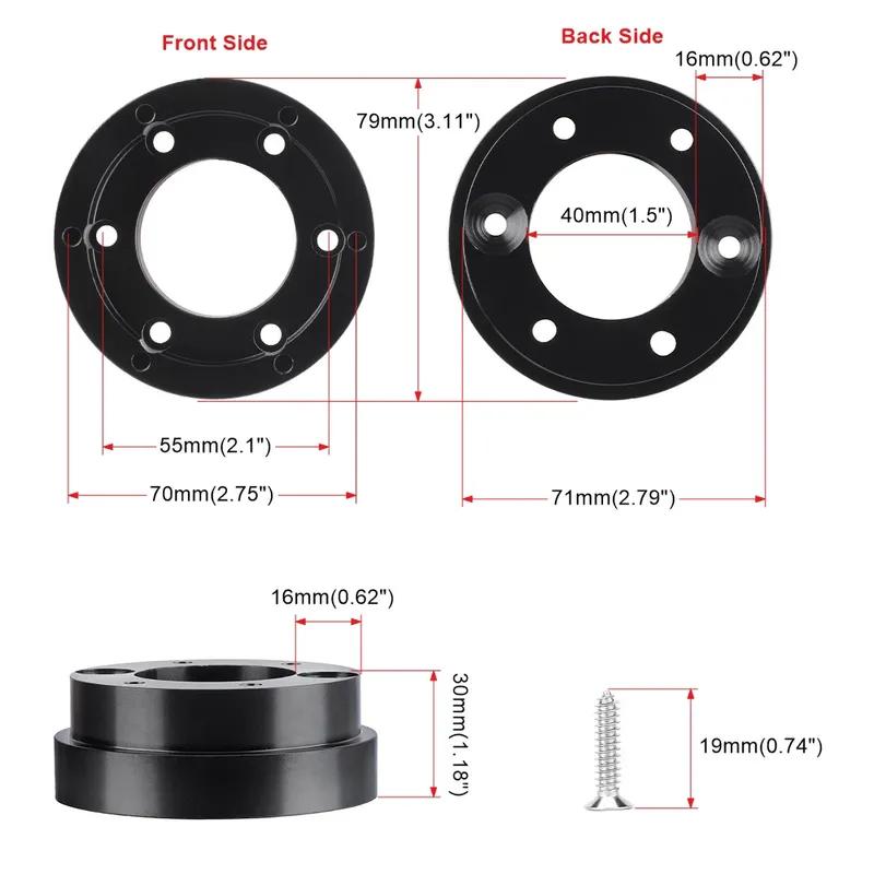 For Logitech G29 G920 G923 Auto Sport Drifting Steering Wheels 350mm 14inch With Adapter Plate 70mm PCD For Racing Game CNSPEED