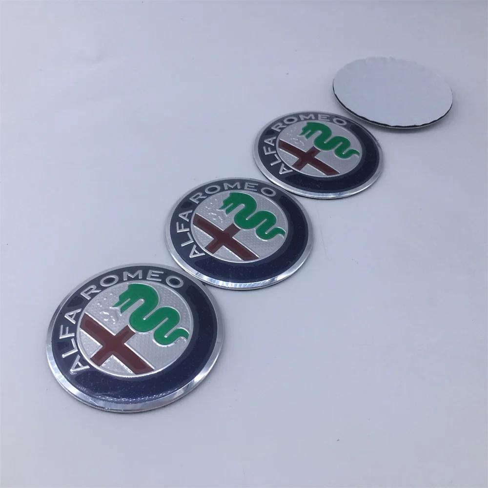 For Alfa Romeo 2026 Hot Sticker 20pcs 40mm 50mm 56mm 60mm 6color For Alfa Romeo Giulia Giulietta MITO Stelvio GT Car Emblem Whee