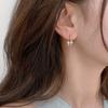Bow Earrings Small  Exquisite  Simple  Niche High-end Autumn and Winter Earrings