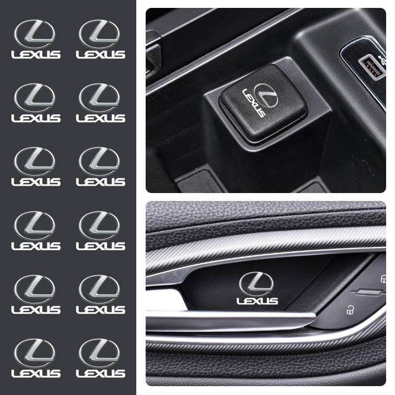 FYCSL1 Car Interior Dekoration Stickers Badges Auto Styling For Lexus F-SPORT ES RX NX LS UX LM LX GX LC RZ IS CT GS RC HS SC TX