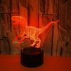 Новая 3d лампа динозавра с сенсорной светодиодной визуальной настольной современной настольной лампой, подарочное украшение, атмосфера 3d, маленькие настольные лампы