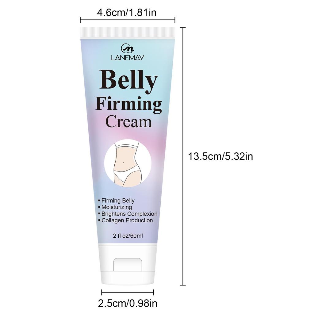 Belly Firming Cream - Крем для подтяжки кожи живота, бедер и ягодиц, увлажняющий укрепляющий лосьон с мощными натуральными ингредиентами, 60 г