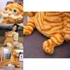 Мультяшная плюшевая игрушка Гарфилд Толстый кот Мягкая набивная животная Подушка Кукла 12-18 дюймов**