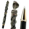 Jinhao Металлическая Древне-серая Змея Кобра 3D Текстура Рельефная Скульптура Ручка-роллер Профессиональная Офисная Канцелярия Письменные Принадлежности