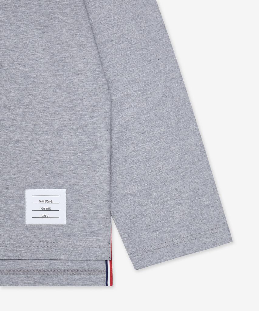 Tombeulaun Oversized Long Sleeve Rwb Trim T-Shirt - Light Grey / Mjs289A00042055