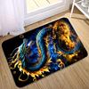 1Pcs Anti Fatigue Kitchen Rugs, Fire Dragon Print Waterproof Non-Slip Thick Cushioned Kitchen Mat Heavy Duty Comfort Standing Mat for Kitchen