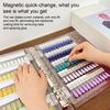 Magnetic Nail Swatches Book with 120/180/240 Fake Nails Nail Color Chart Book Professional Nail Art Salon Nail Design Display Booklet