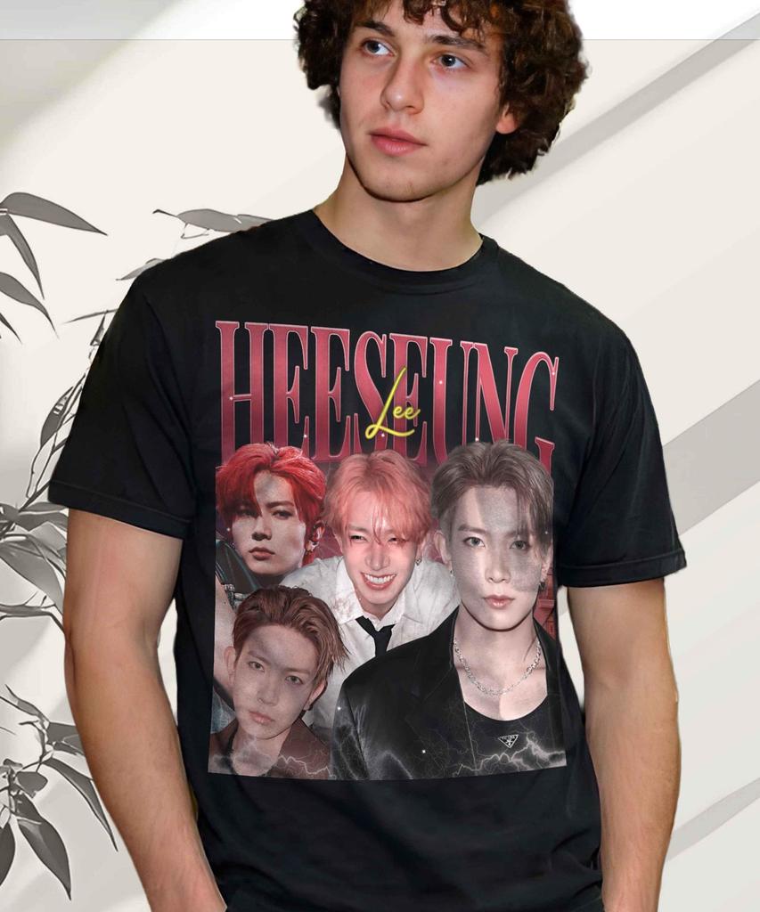 HEESEUNG Vintage Collage T-Shirt and kids tshirt – Kpop Fan Apparel