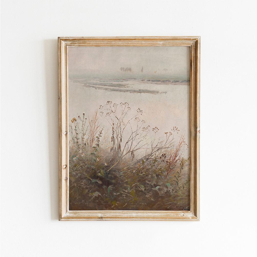 Винтажный настенный художественный набор с принтом, галерея, холст, картина, ретро-плакат и принты, классический масляный пейзаж, украшение для гостиной, дома