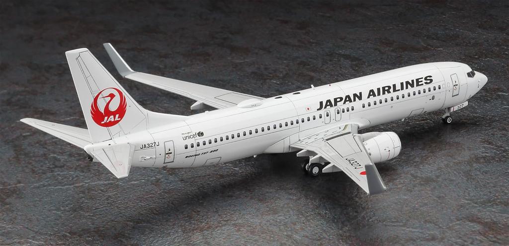Hasegawa Japan Airlines Boeing Plastic Model Kit 1/200 737-800 (Tsurumaru logo) 1/45 (Airplane)