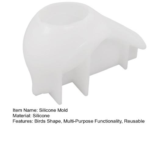 Silicone Mold Birds-Shaped Display Mold Candles Soaps Ornament Easy Release Mold DIY Crafts